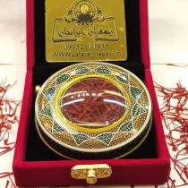 بسته بندی شیک وشکیل زعفران پک مخملی قوطی خاتم صادراتی